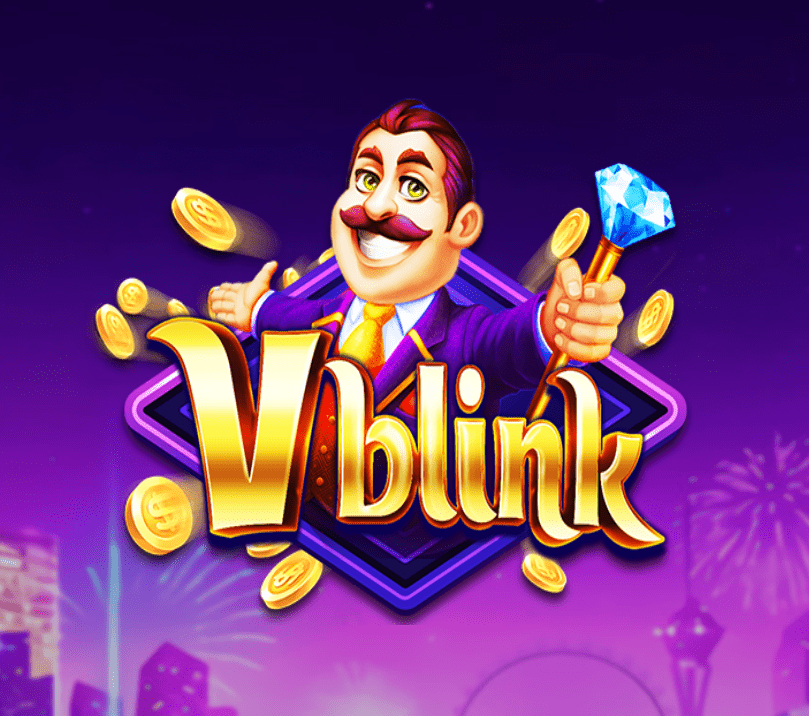 Vblink game artwork with its mascot at Sophia's Casino